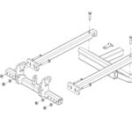 Bronco Adaptor for V-plow 75-804800 for Yamaha Lejab pushframe