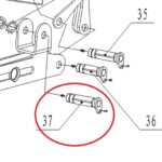 Bronco Lock pin 81mm 77-12191