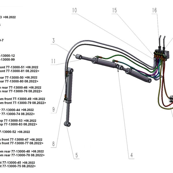 Bronco Hydraulic hose Suction 77-13000