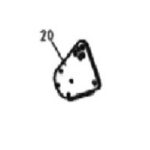 Bronco Support plate Left for flail mower 77-12490