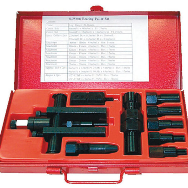 Buzzetti puller kit to 8-25mm inner diameter bearings