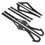 ITEK Rail stiffeners powdercoated black A/C Yamaha 153