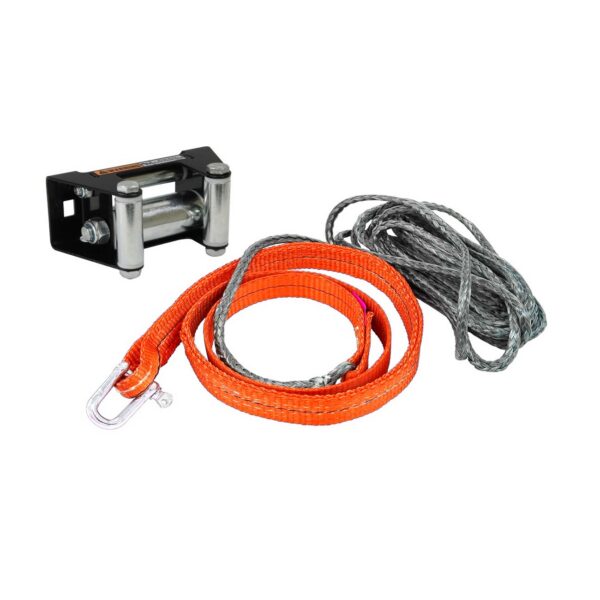 Bronco Winch strap kit with fairlead roller 1.5m + 5.5m
