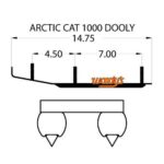 Woodys Dooly Arctic Cat Trail Runners 6" 1pc/pack