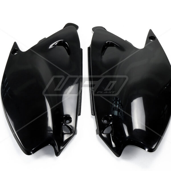 UFO Side number plates KX125/250 03- Black 001