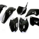 UFO Plastic kit 5-parts Black KX125/250 03-04
