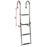 OS LADDER S/S 4 STEP (GUNWALE)