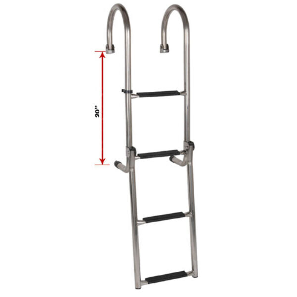 OS LADDER S/S 4 STEP (GUNWALE)