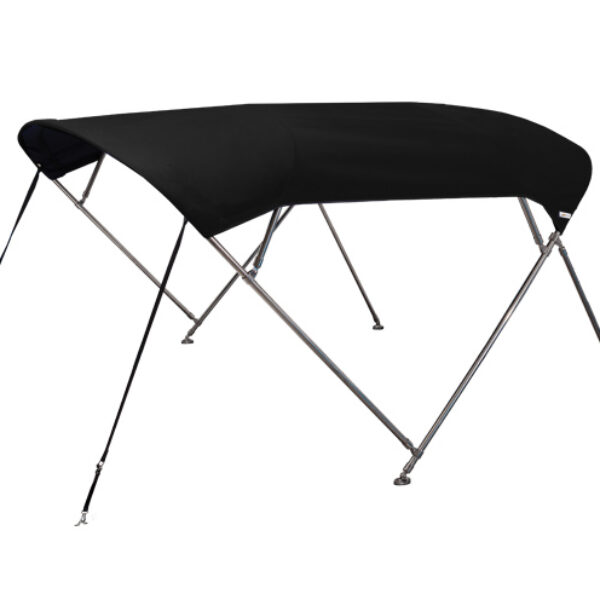 OS CRUISER BIMINI STAINLESS STEEL 4 BOW 1.8M-2.1M BLACK