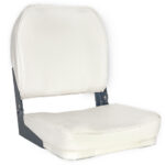 OS DELUXE FOLD DOWN SEAT UPHOLSTERED WHITE
