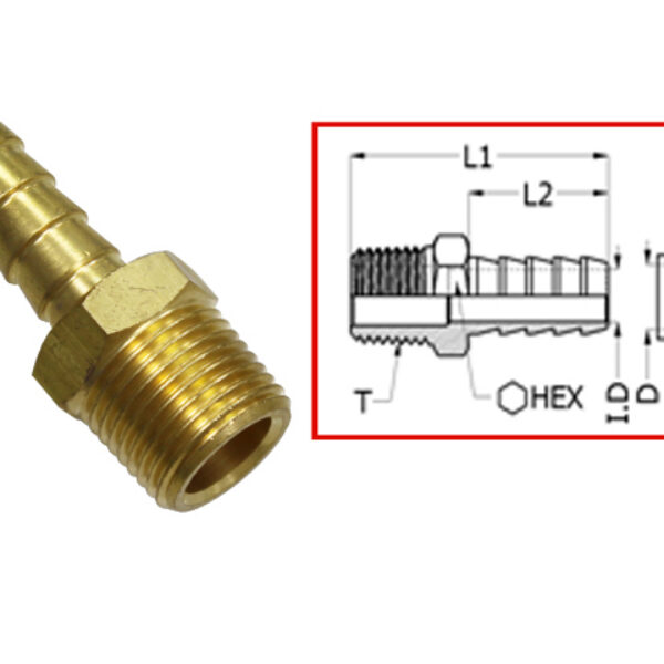 Sea-X connector Universal 1/4 NPT x 1/4