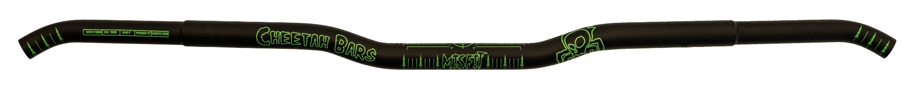 CFR Misfit Handlebar Narrow 1/2" 1/8 Black/Green