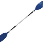 OS KAYAK PADDLE 1 PCE - ASYMMETRIC BLADES 2170mm BLUE