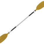 OS KAYAK PADDLE 1 PCE - ASYMMETRIC BLADES 2170mm YELLOW