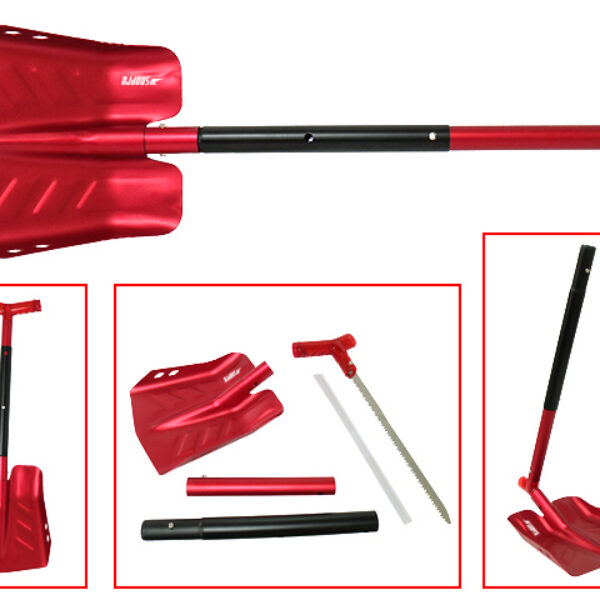 Sno-X Snow showel with saw Red Aluminum