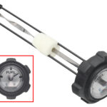 Sno-X Fuel tank cap with gauge 240mm Lynx/Ockelbo/Polaris