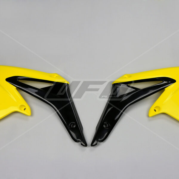 UFO Radiator covers RM-Z450 09-17 Yellow/black 102