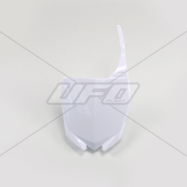 UFO Front number plate YZF250 10-18 /450 10-17 / YZ125/250 2015- White 046