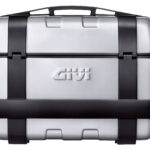 Givi 33 litre top-case black with aluminium finish with top opening