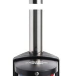 Wall-mounting black combined lightpole 100 cm