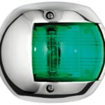 Classic 12 navigation light SS - green