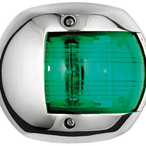 Classic 12 navigation light SS - green