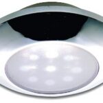 Osculati watertight chromed ceiling light white LED light