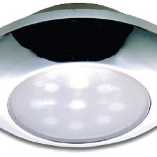 Osculati watertight chromed ceiling light white LED light