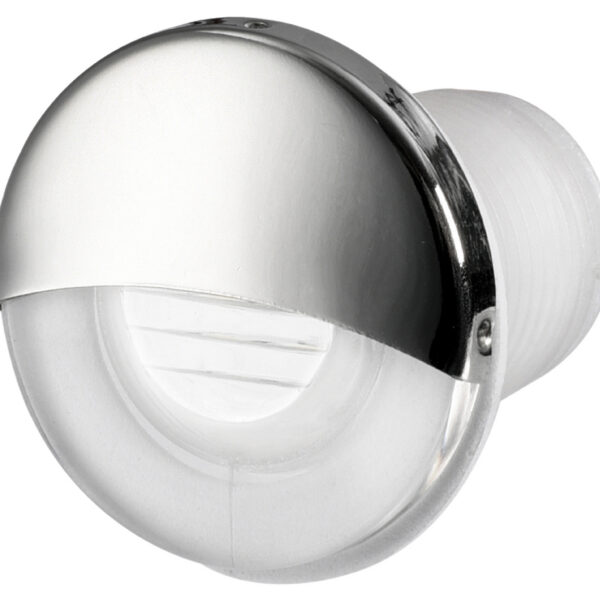 Recess fit LED courtesy light round white
