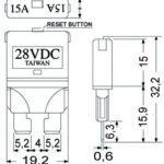 blade fuse resttable 5A 5 pcs/pack