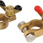 pair of battery clamps