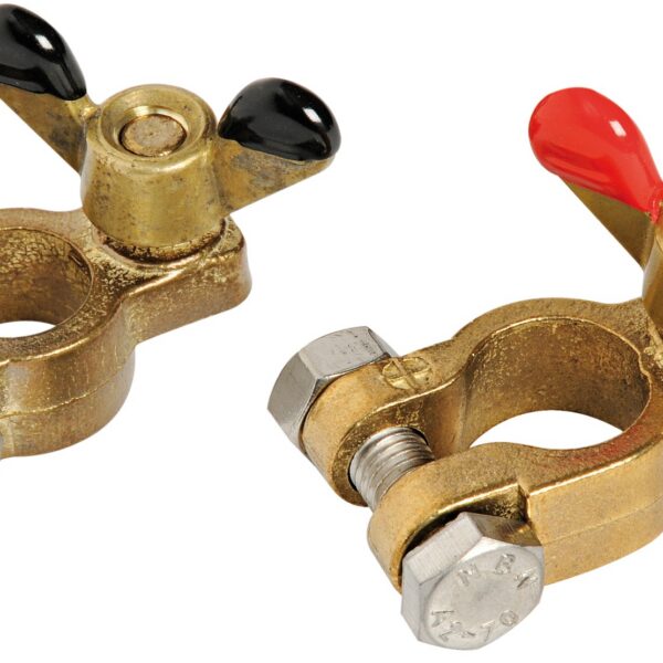 pair of battery clamps