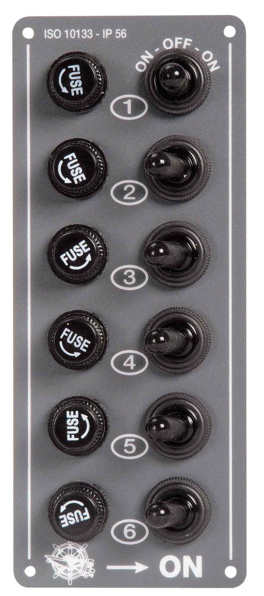 six switches panel
