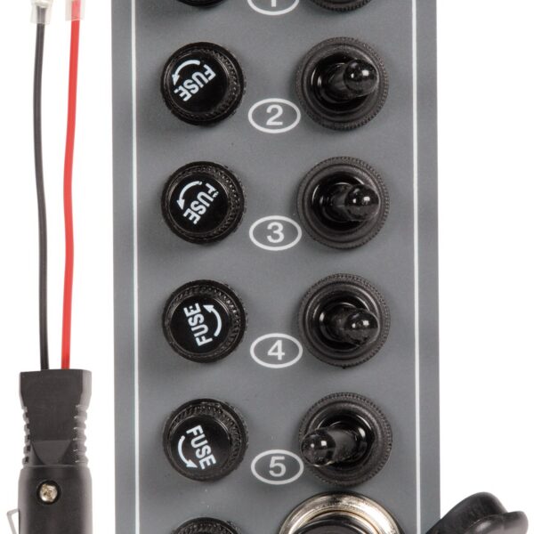 5 switches panel + lighter