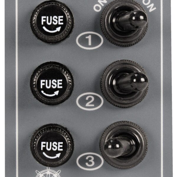 3 switches panel