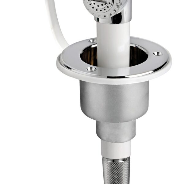 push button shower 2.5m chr.