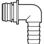 90° hose connector Ø 14mm
