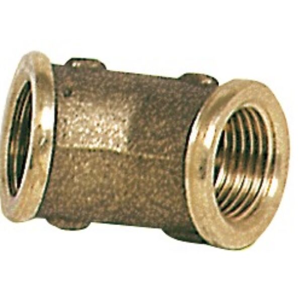 Brass elbow 45° female/female 1/2