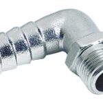 Hose adaptor 90° SS male 3/8" x 15mm