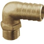 Hose adaptor 90° male 3/8" x 15mm (brass)