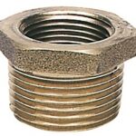 Brass reduction nipple 3/8" x 1/4