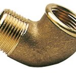 Brass elbow 90° male/female 3/8