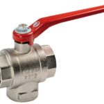 Ball ball brass 3-way 1/2" L