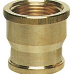 Brass reduction joint sleeve 3/8" x 1/2