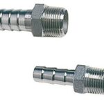 Hose adaptor SS male 3/8" x 12mm