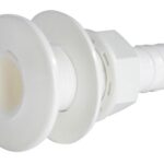 thru hull white plastic 1/2
