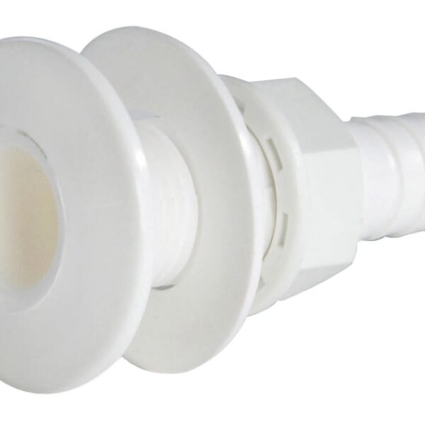thru hull white plastic 1/2
