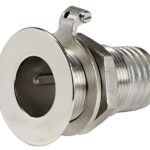 S.S flush thru hull 3/4x24