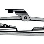 SS windshield blade w. silicone flap 405 mm