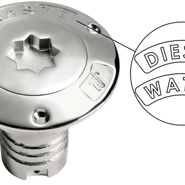 Osculati deck filler AISI 316 WATER 38mm